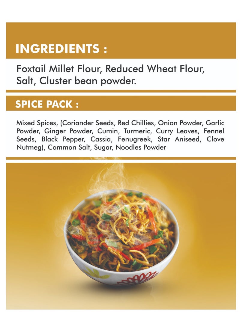 Empowered Millets Foxtail Millet Noodles with Masala (180g pack of 2) - Image 4
